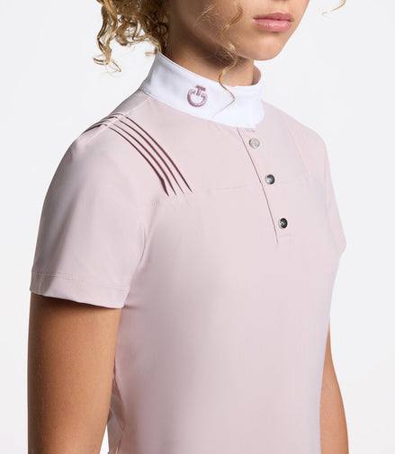 Cavalleria Toscana Wedstrijdshirt Pleated Kids Wedstrijdshirts - Maddelin Equestrian Cavalleria Toscana