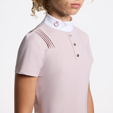 Cavalleria Toscana Wedstrijdshirt Pleated Kids Wedstrijdshirts - Maddelin Equestrian Cavalleria Toscana