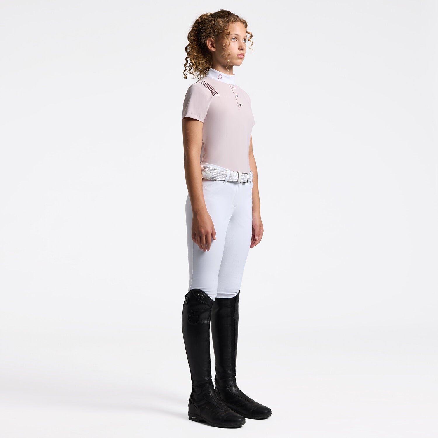 Cavalleria Toscana Wedstrijdshirt Pleated Kids Wedstrijdshirts - Maddelin Equestrian Cavalleria Toscana