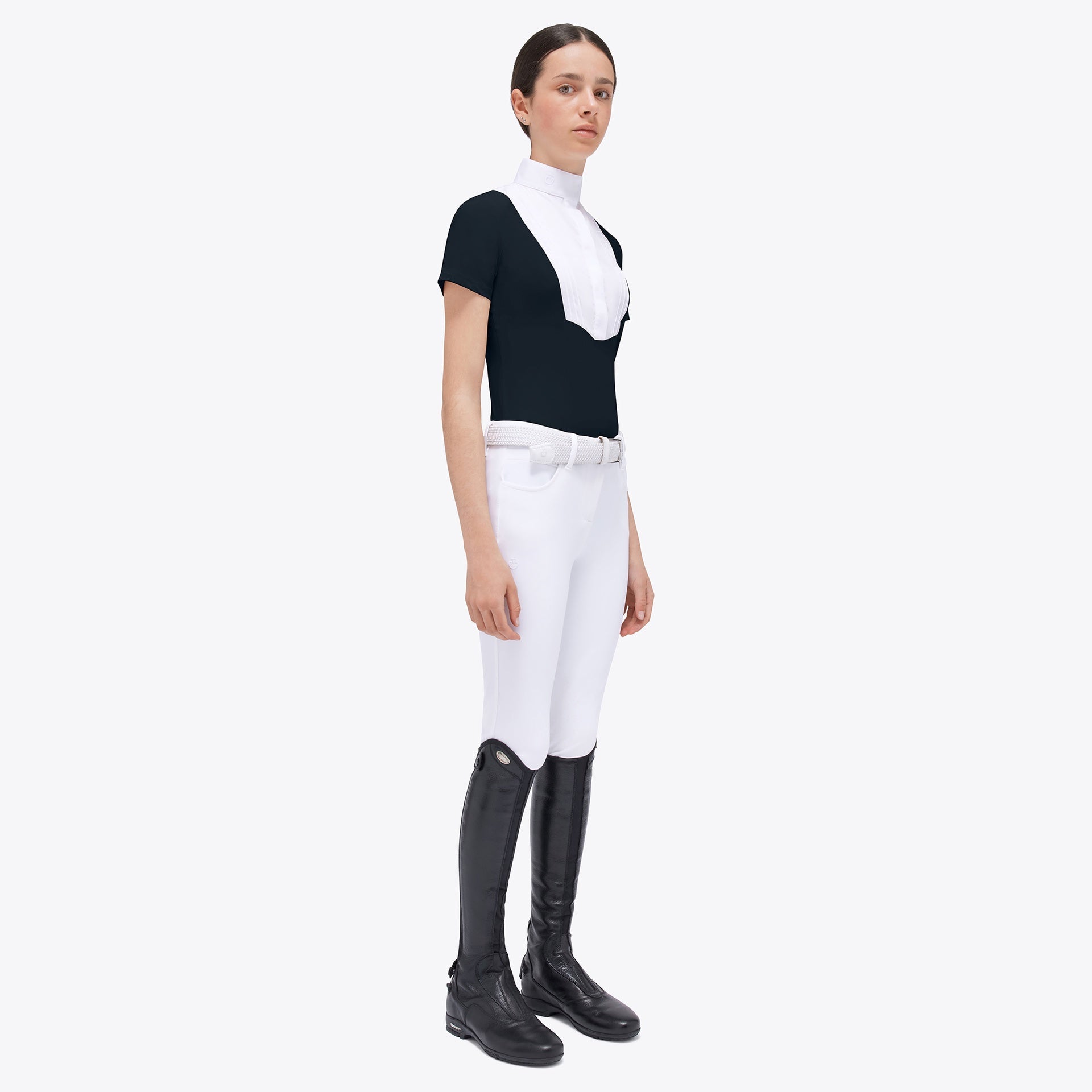 Cavalleria Toscana Young Rider Jersey Wedstrijd Shirt with Bib Wedstrijdshirts - Maddelin Equestrian Cavalleria Toscana