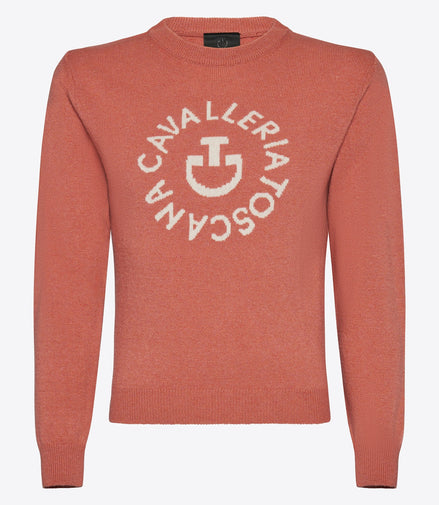 Cavalleria Toscana Young Rider Orbit Cashmere Blend Crew Neck Sweater Kids - Maddelin Equestrian Cavalleria Toscana