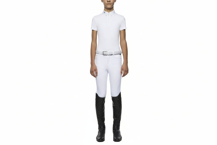 Cavalleria ToscanaTeam Jongens Wedstrijd Polo Korte Mouwen Wedstrijdshirts - Maddelin Equestrian Cavalleria Toscana