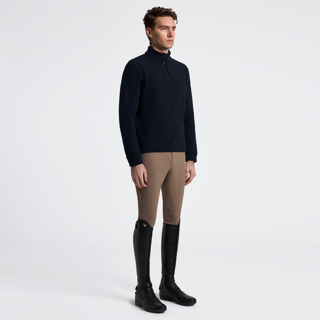 Cavalleria Toscane Heren Fleece Half Zip | Navy Heren & Unisex - Maddelin Equestrian Cavalleria Toscana