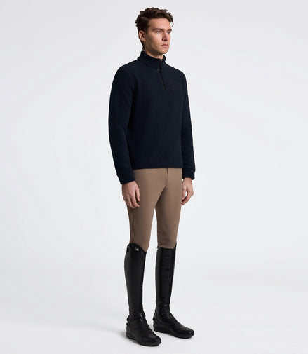 Cavalleria Toscane Heren Fleece Half Zip | Navy Heren & Unisex - Maddelin Equestrian Cavalleria Toscana