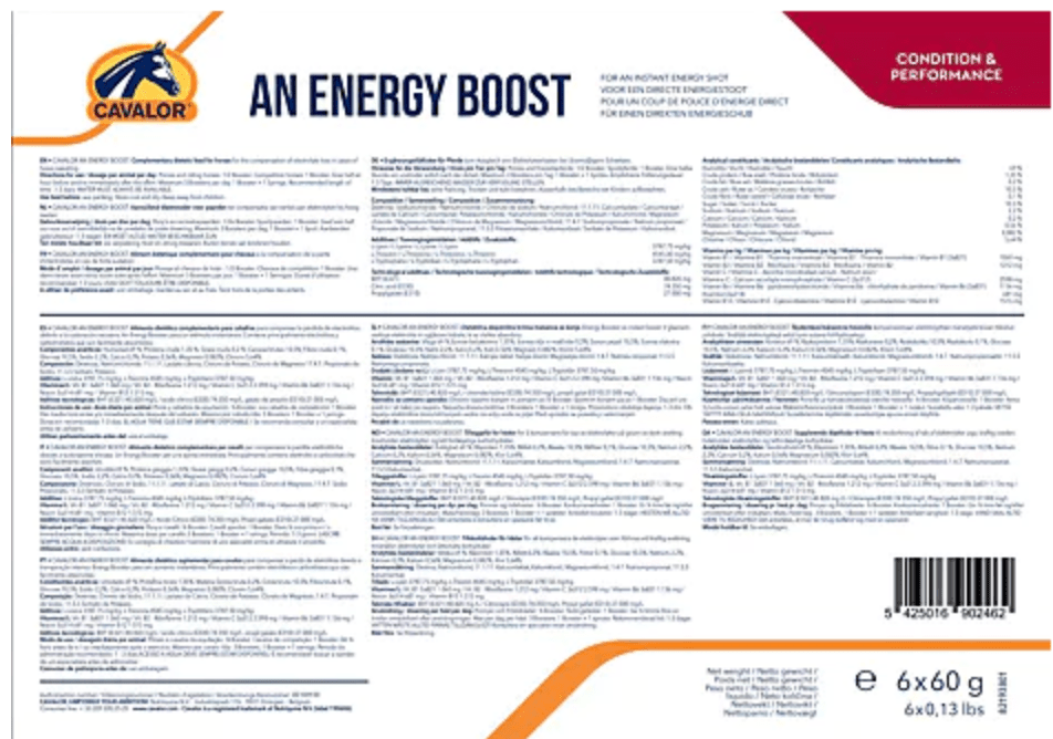 Cavalor An Energy Boost Paste 1 x 60 g Voedingssupplementen - Maddelin Equestrian Cavalor