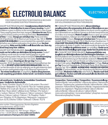 Cavalor Electroliq Balance Voedingssupplementen - Maddelin Equestrian Cavalor