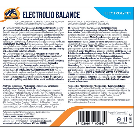 Cavalor Electroliq Balance Voedingssupplementen - Maddelin Equestrian Cavalor
