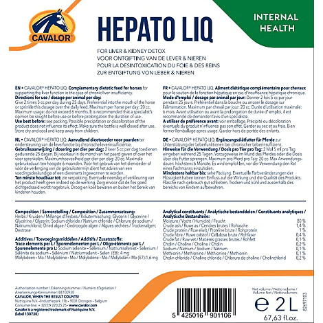 Cavalor Hepato Liq Voedingssupplementen - Maddelin Equestrian Cavalor