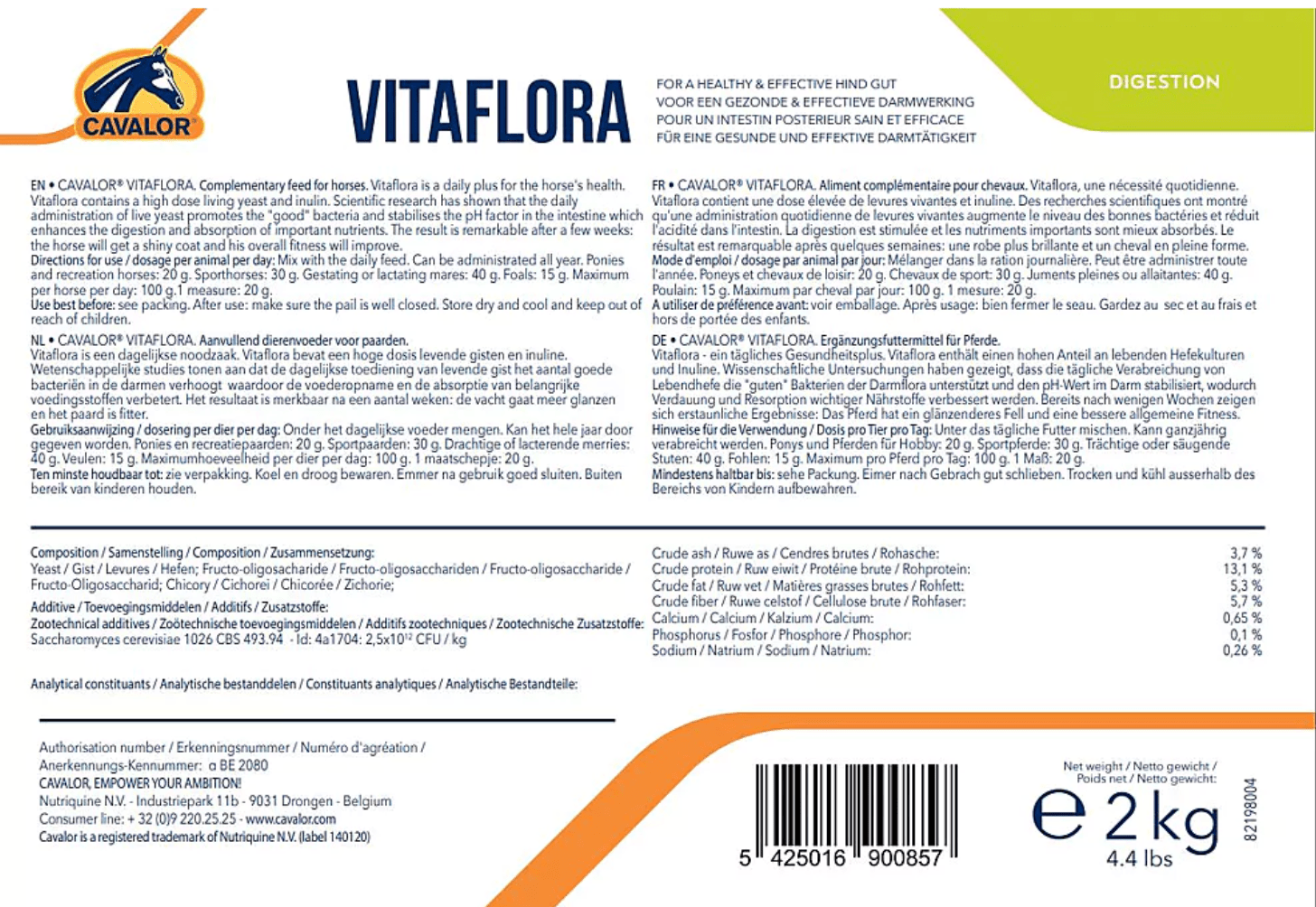Cavalor VitaFlora Voedingssupplementen - Maddelin Equestrian Cavalor