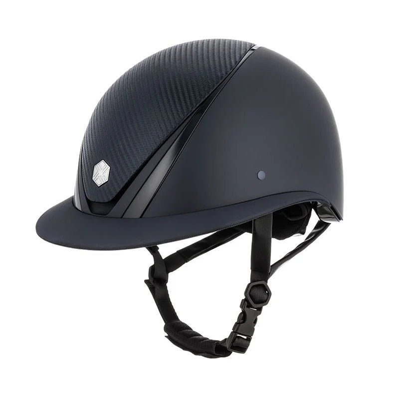 Charles Owen Hyda Matt Carbon Wide Peak Mips Rijhelm Diverse - Maddelin Equestrian