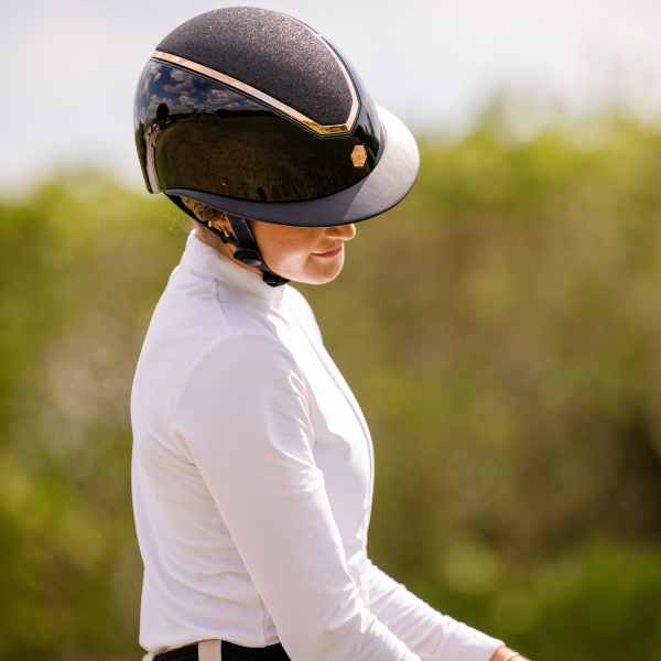 Charles Owen Kylo Wide Peak Gloss Shell & Sparkly Top Diverse - Maddelin Equestrian Charles Owen