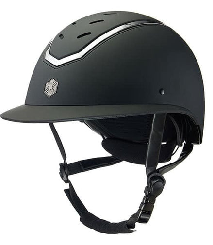 Charles Owen Kylo Widepeak Matt Chrome Diverse - Maddelin Equestrian Charles Owen