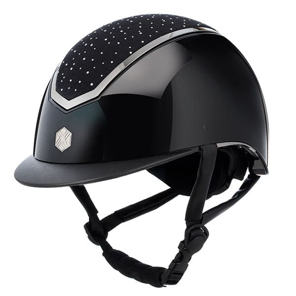 Charles Owen Rijhelm Kylo Gloss Shell & Crystal Top Diverse - Maddelin Equestrian Charles Owen