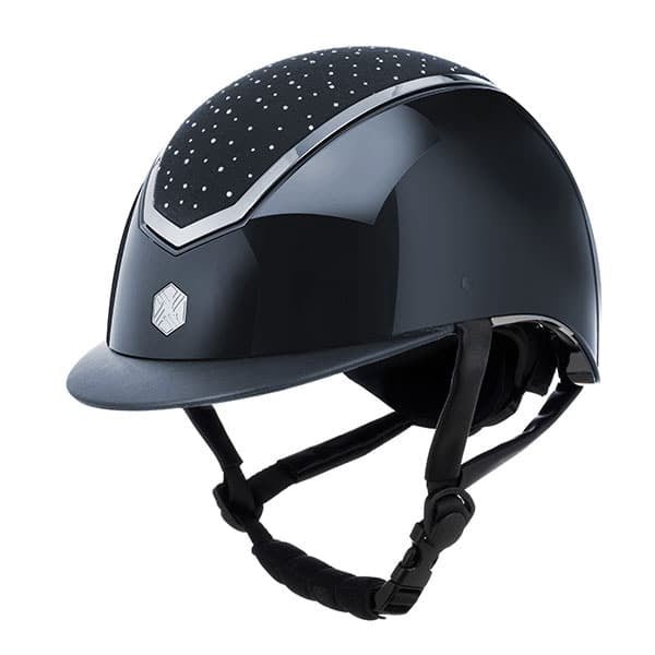 Charles Owen Rijhelm Kylo Gloss Shell & Crystal Top Diverse - Maddelin Equestrian Charles Owen