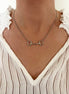 Equestrian Jewelry ketting Oly met hanger geïnspireerd op het Verdun-bit, in zilver en goud