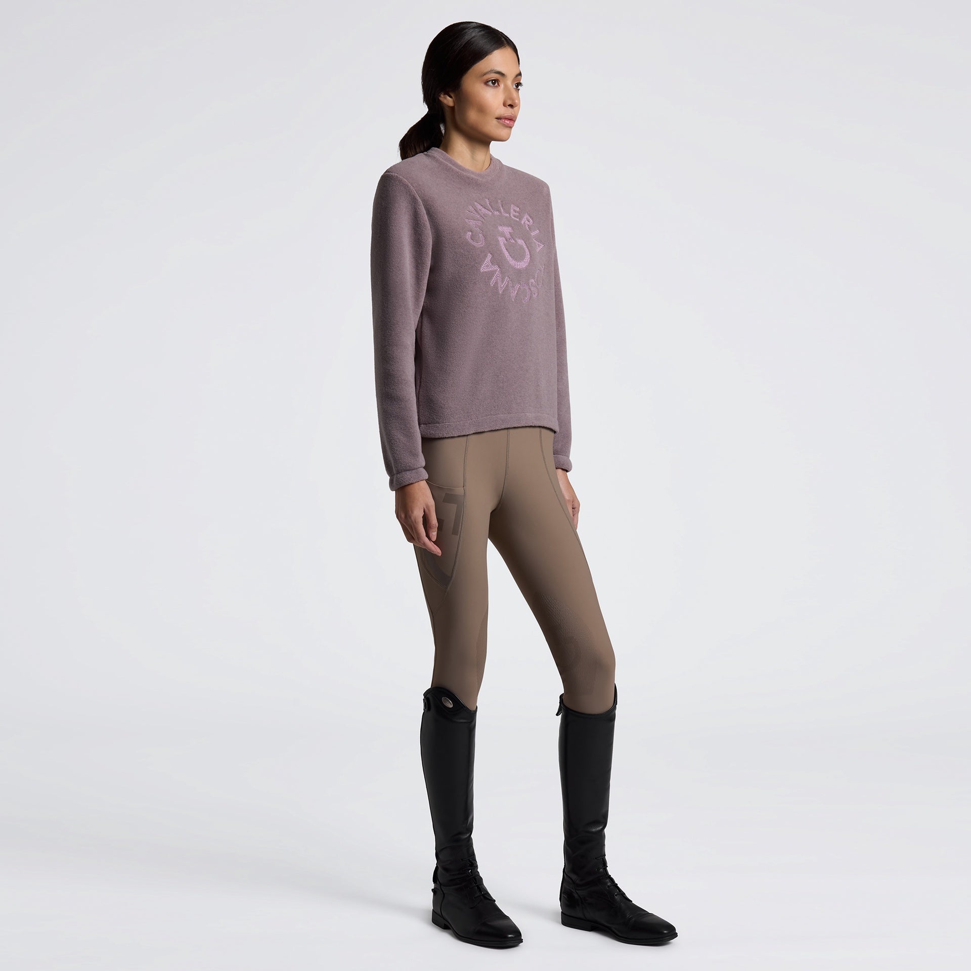 CT Fleece Crew Neck Dames Dames Truien & Sweaters - Maddelin Equestrian Cavalleria Toscana