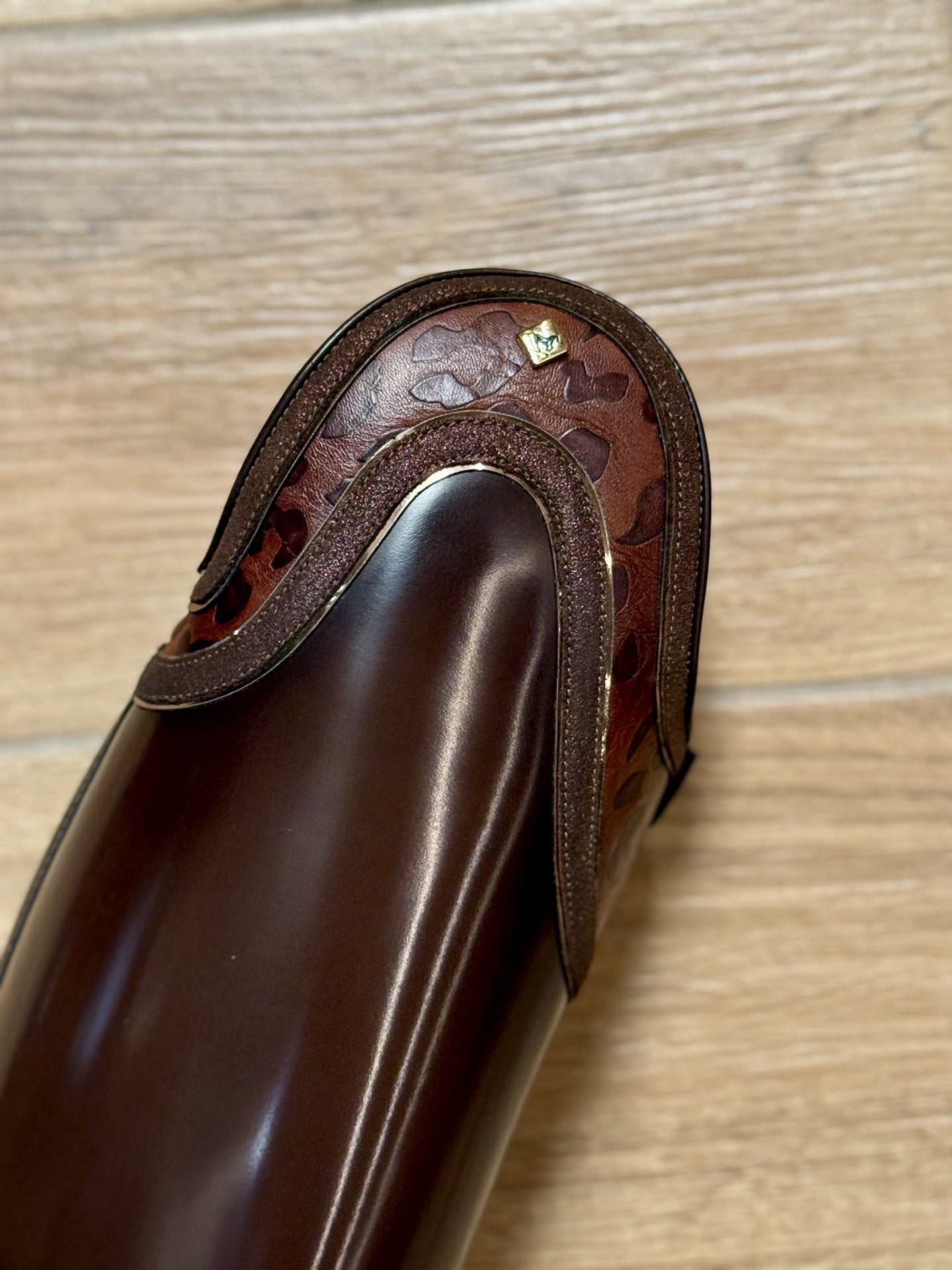 De Niro Bellini Brushed Oxford G28 Aurora + Knee Comfort Rijlaarzen - Maddelin Equestrian De Niro Boot Co