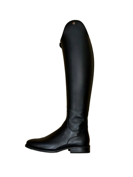 De Niro Bellini Wrat Black Rose Gold Logo Rijlaarzen - Maddelin Equestrian De Niro Boot Co
