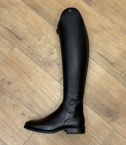 De Niro Bellini Wrat Black Rose Gold Logo Rijlaarzen - Maddelin Equestrian De Niro Boot Co