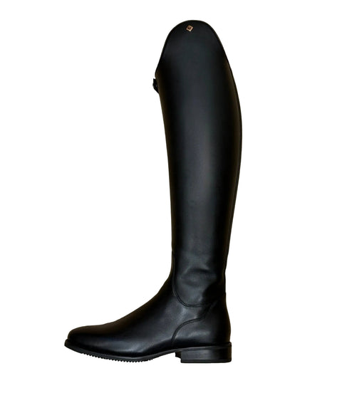 De Niro Bellini Wrat Black Rose Gold Logo Rijlaarzen - Maddelin Equestrian De Niro Boot Co