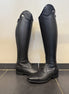 De Niro Salentino/02 Black Glitter Top Black Patent Piping Rijlaarzen - Maddelin Equestrian De Niro Boot Co
