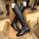De Niro Salentino/02 Top Regal Pink Black Patent Piping Stones Rose gold Rijlaarzen - Maddelin Equestrian De Niro Boot Co