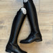 De Niro Salentino/02 Top Regal Pink Black Patent Piping Stones Rose gold Rijlaarzen - Maddelin Equestrian De Niro Boot Co
