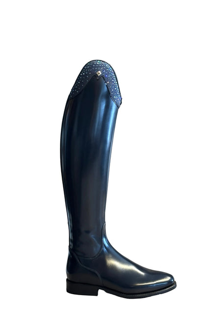 DeNiro Bellini 11 Brushed Navy G9 Rondine Glitter Blue Swarovski GGL80 + New Knee Comfort Rijlaarzen - Maddelin Equestrian