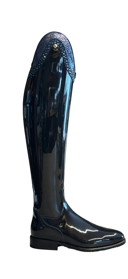 DeNiro Bellini 3 Patent Navy G9 Rondine Gala Blue 10cm GGL80 + New Knee Comfort Rijlaarzen - Maddelin Equestrian