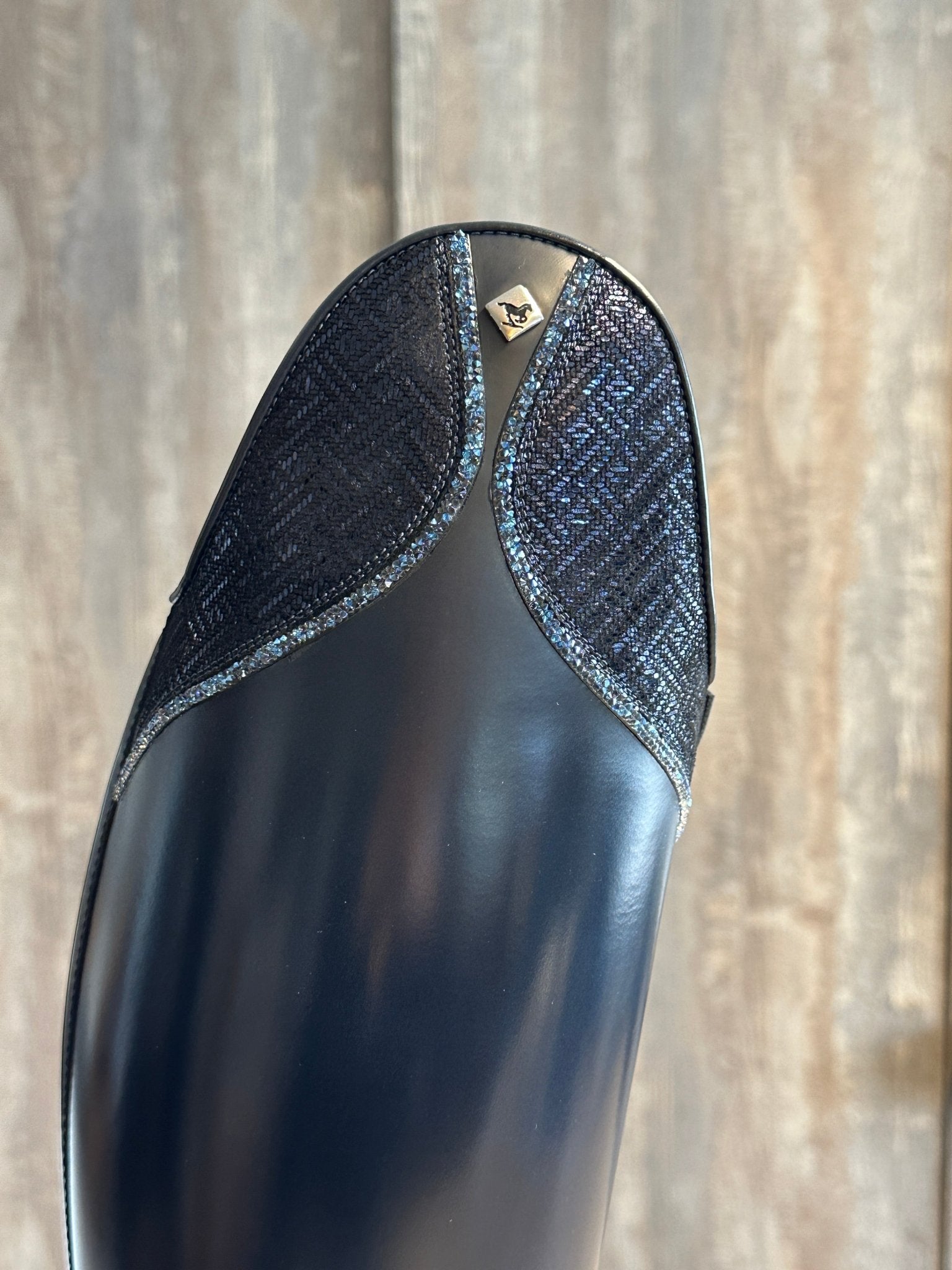 DeNiro Bellini 7 Brushed Navy G45 Callas Classici Blu 10cm Swarovski GGS73 + New Knee Comfort Rijlaarzen