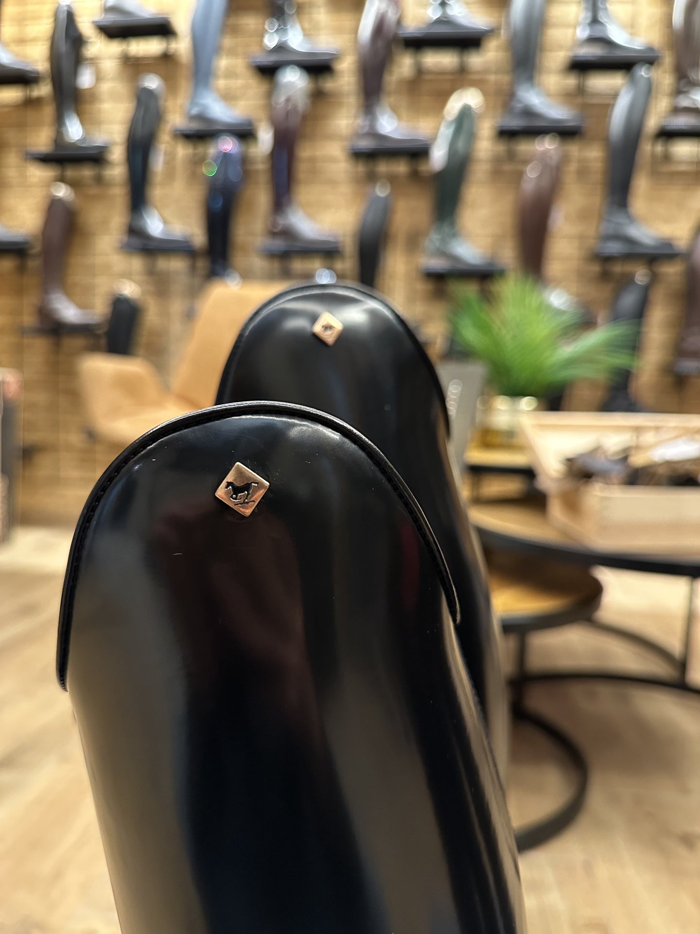 DeNiro Bellini Brushed Black Rijlaarzen - Maddelin Equestrian De Niro Boot Co