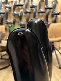 DeNiro Bellini Brushed Black Rijlaarzen - Maddelin Equestrian De Niro Boot Co