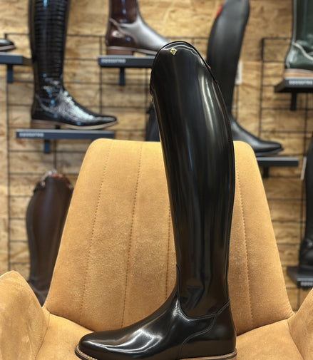 DeNiro Bellini Brushed Black Rijlaarzen - Maddelin Equestrian De Niro Boot Co
