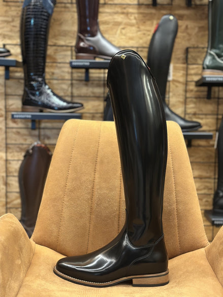 DeNiro Bellini Brushed Black Rijlaarzen - Maddelin Equestrian De Niro Boot Co