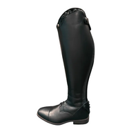 DeNiro Italo Smooth Black Lucido Black Rijlaarzen - Maddelin Equestrian De Niro Boot Co