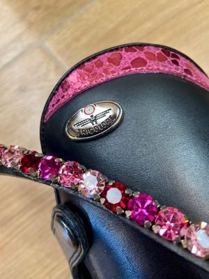 DeNiro Italo/01 Smooth Black Icemagenta Rijlaarzen - Maddelin Equestrian De Niro Boot Co