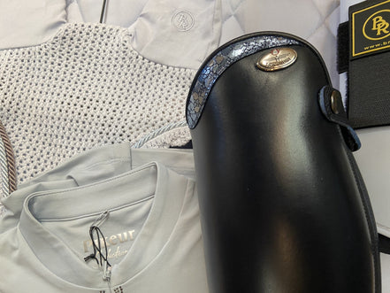 DeNiro Italo/01 Smooth Blue Icesky Rijlaarzen - Maddelin Equestrian De Niro Boot Co