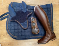 DeNiro Italo/01 Smooth Brown Iceperla Rijlaarzen - Maddelin Equestrian De Niro Boot Co