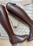 DeNiro Italo/01 Smooth Brown Luciwine Rijlaarzen - Maddelin Equestrian De Niro Boot Co