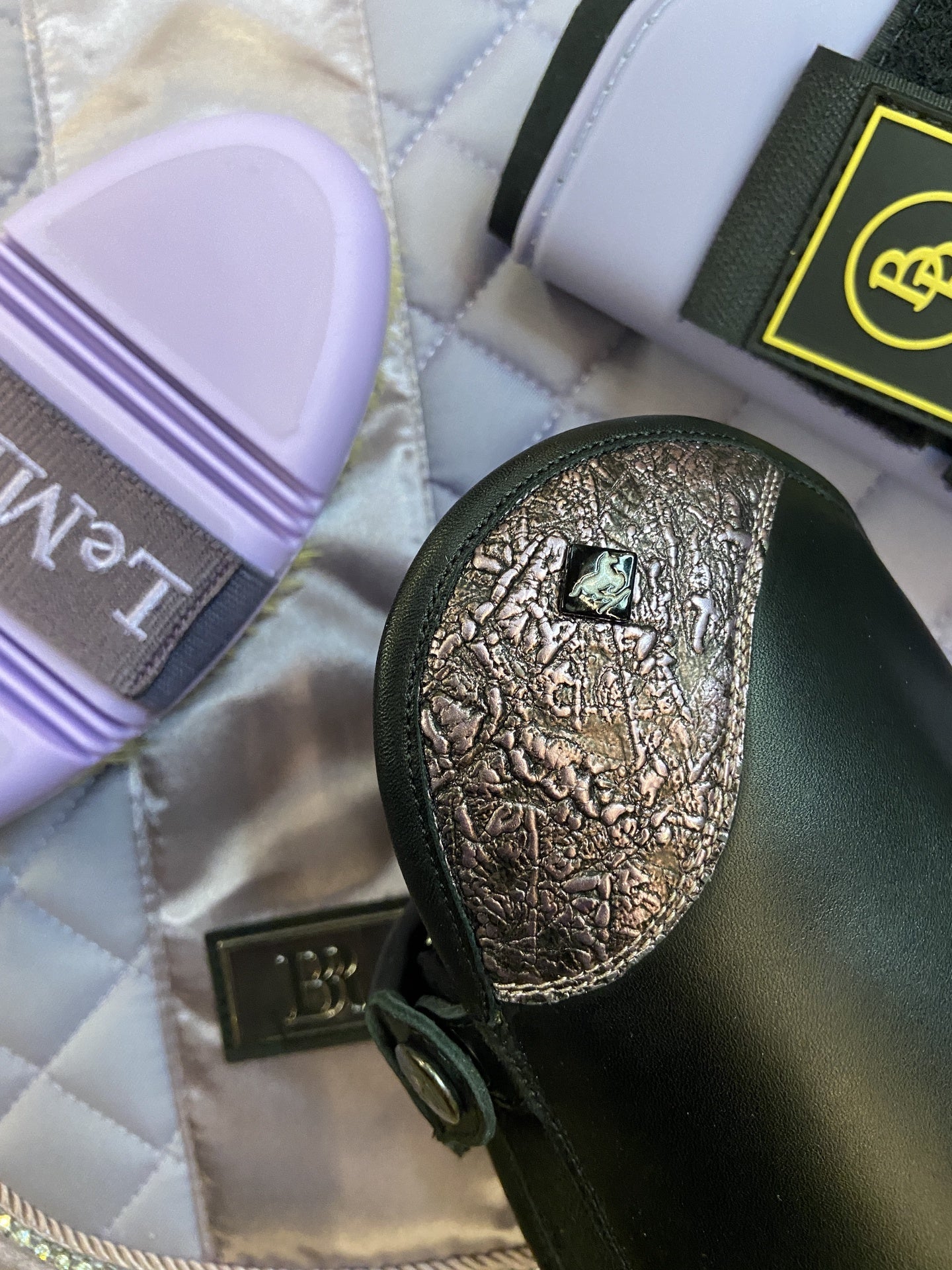 DeNiro Levante/01 Wrat Black Graglicine Rijlaarzen - Maddelin Equestrian De Niro Boot Co