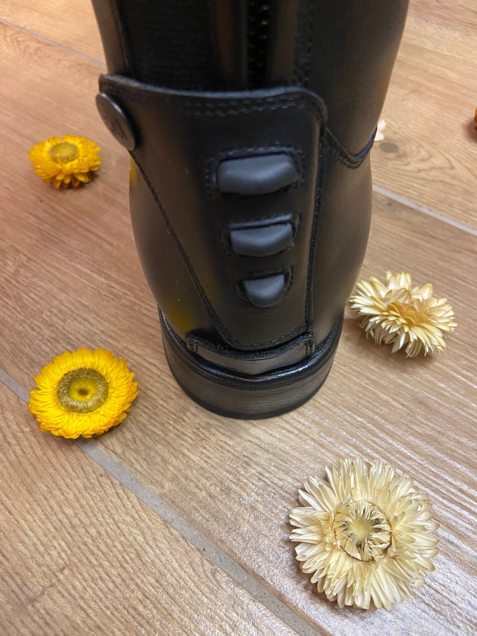 DeNiro Levante/01 Wrat Black Grapapiro Rijlaarzen - Maddelin Equestrian De Niro Boot Co