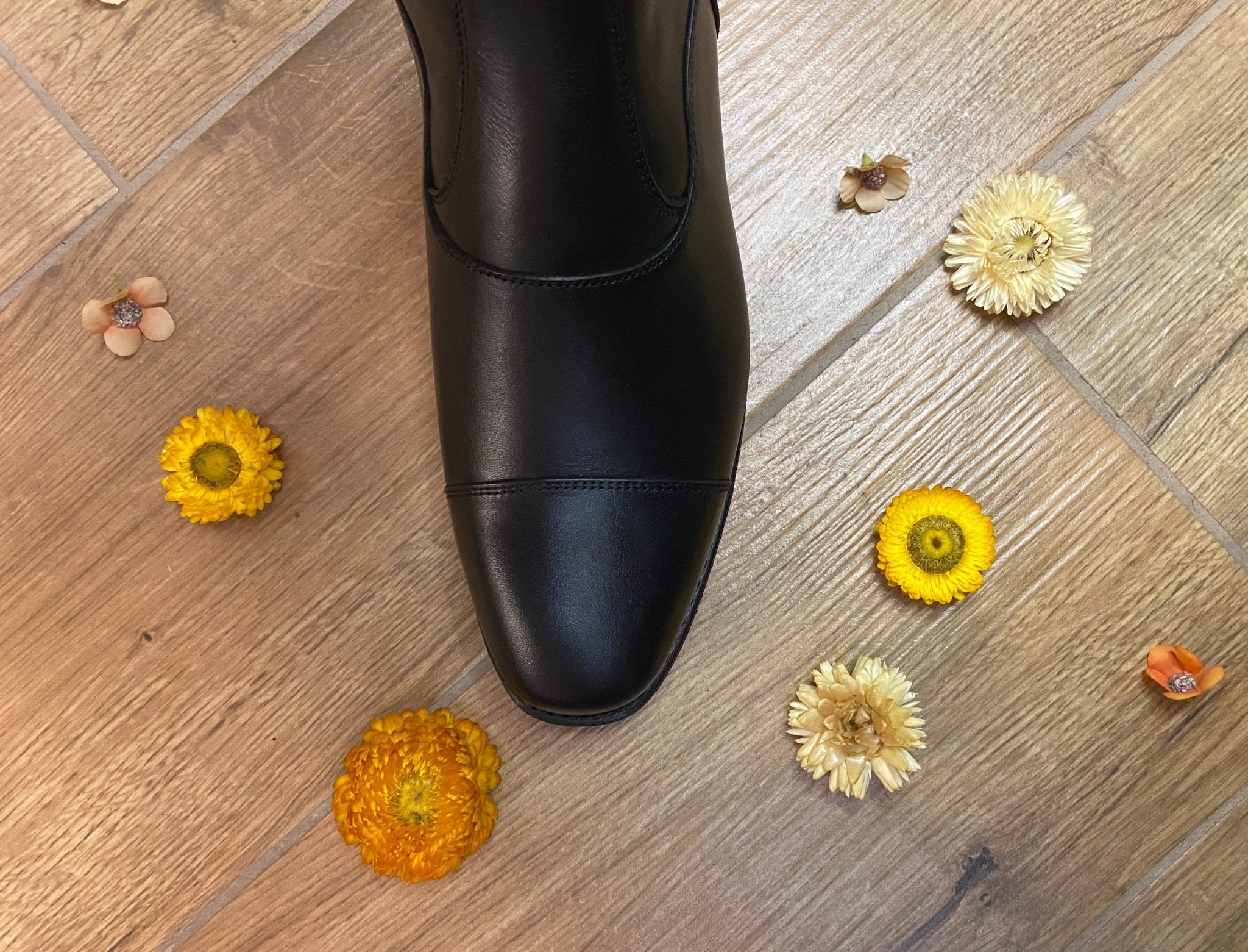 DeNiro Levante/01 Wrat Black Grapapiro Rijlaarzen - Maddelin Equestrian De Niro Boot Co