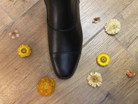 DeNiro Levante/01 Wrat Black Grapapiro Rijlaarzen - Maddelin Equestrian De Niro Boot Co