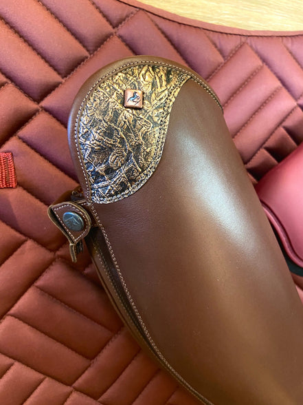 DeNiro Levante/01 Wrat Brown Grarose Rijlaarzen - Maddelin Equestrian De Niro Boot Co