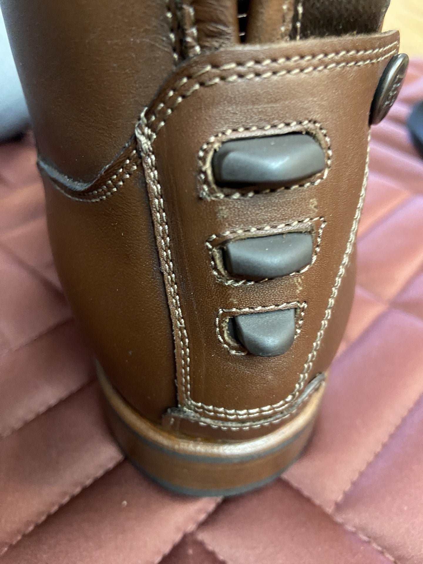 DeNiro Levante/01 Wrat Brown Grarose Rijlaarzen - Maddelin Equestrian De Niro Boot Co