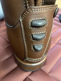 DeNiro Levante/01 Wrat Brown Grarose Rijlaarzen - Maddelin Equestrian De Niro Boot Co