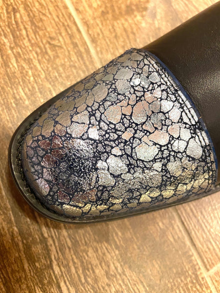 DeNiro Salentino 01/Smooth Blue Ice Sky Patent Electric Blue Crystals RSWB Sapphire Rijlaarzen - Maddelin Equestrian De Niro Boot Co