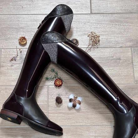 DeNiro Volta Brushed Brown Top Musa Swarovski Carpet 39 MA S Rijlaarzen - Maddelin Equestrian De Niro Boot Co