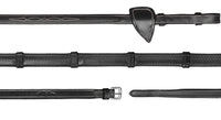 Dy'on 1/2 (13mm) Rubber Teugels 7 Lederen Stops Hunter Coll. Teugels - Maddelin Equestrian Dy on