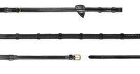 Dy'on 1/2 Howlett Rubber Teugels met 7 Lederen Stops Teugels - Maddelin Equestrian Dy on